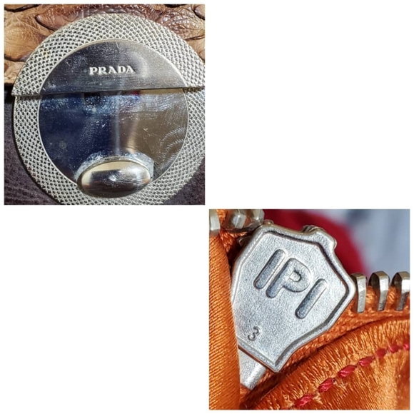 Authentic Prada Pushlock Python Leather Crossbody Bag - Picture 7 of 10